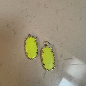Kendra Scott yellow stone earrings